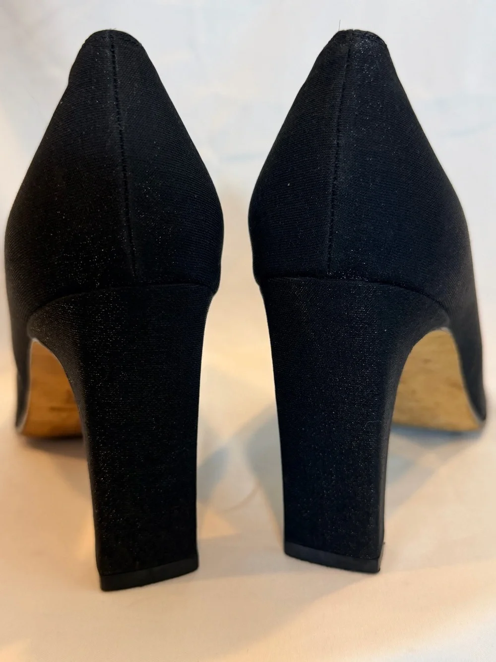 Vaneli Black Fabric Peep Toe Dress Pumps Heels Size 11